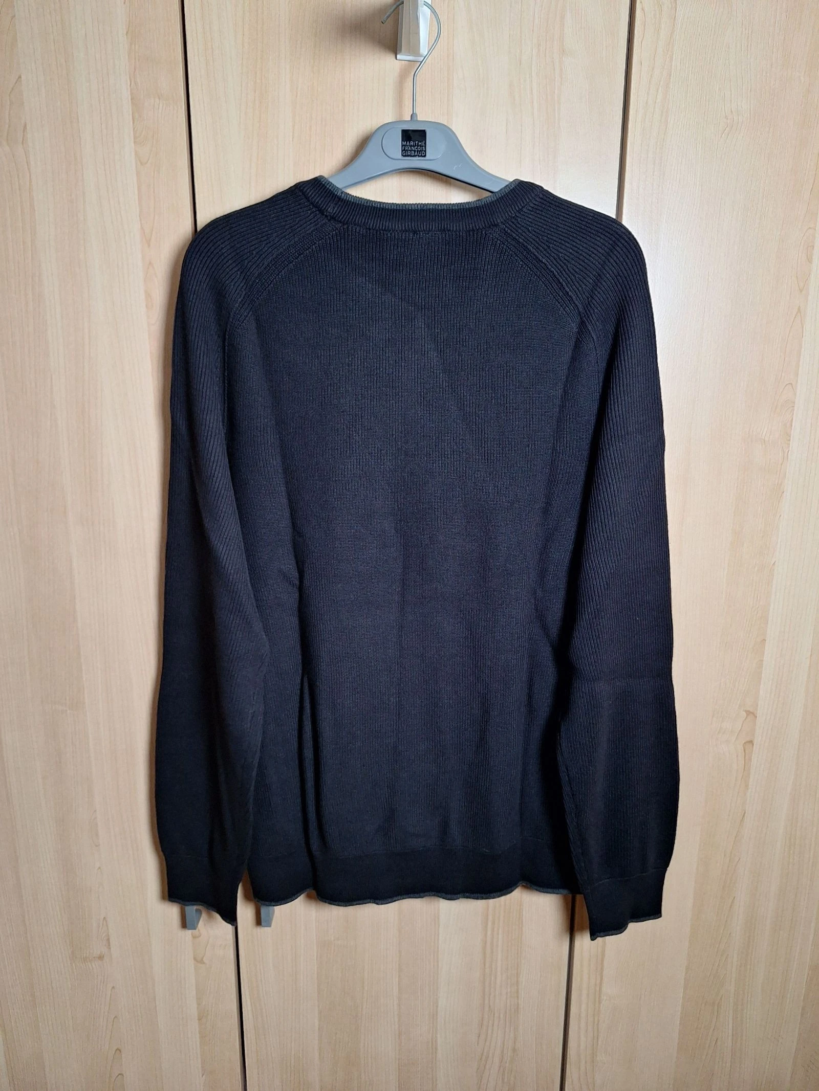 Suéter preto C & A masculino tamanho G novo com etiqueta em algodão gola redonda – photo 3